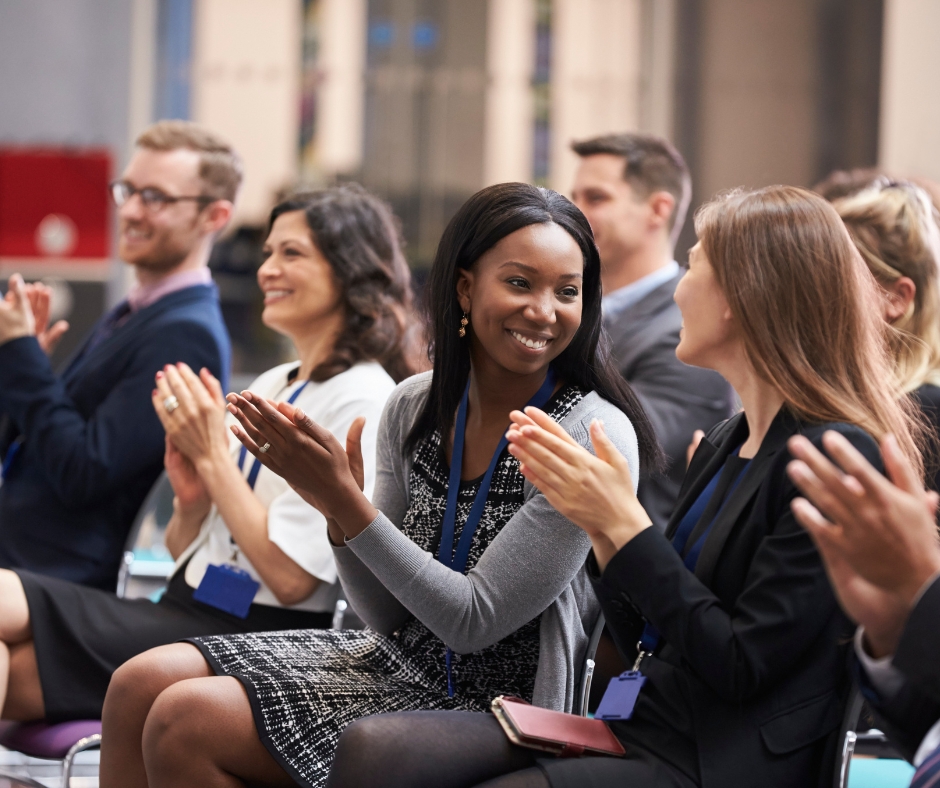 Attendees networking and exchanging ideas at the Cyprus Digital Marketing Summit, blending culture with innovation.