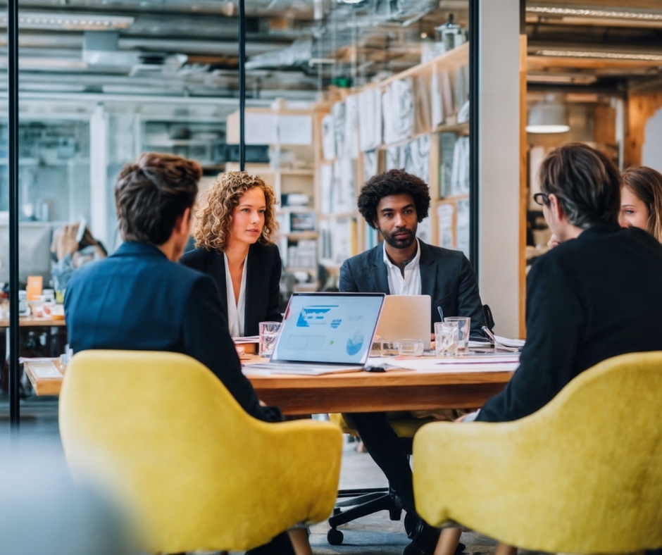 Startup founders pitching their innovative business ideas on stage at the Cyprus Summit’s Innovation Live contest.