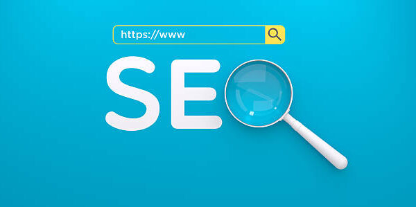 A Modern 3D Animation illustrating the Concept of Search Engine Optimization (SEO). The Text "Acronym SEO" is prominently displayed on a Blue Background, with a Magnifying Glass Focus - Concepting on the "O". Above, a Yellow Search Box with "Www" and "Https" signifies Internet Searching. This Illustration represents Digital Marketing Strategy, Online Advertising, and Analyzing Data for Web Page Process Improvement. It’s a Clean Design Element for topics related to Technology, Information retrieval, Research, and achieving success on the Ladder Of Success through enhanced online Showing.