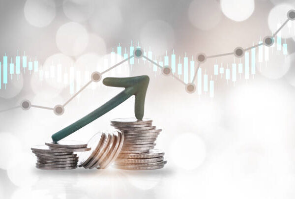 Economic recovery concept and return on investment ROI idea