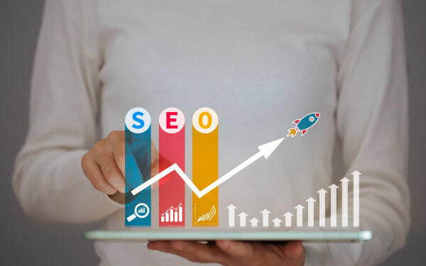 SEO Search Engine Optimization, concept for promoting  ranking traffic on website,  optimizing your website to rank in search engines or SEO.